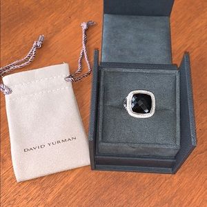 David Yurman Black and Silver Ring